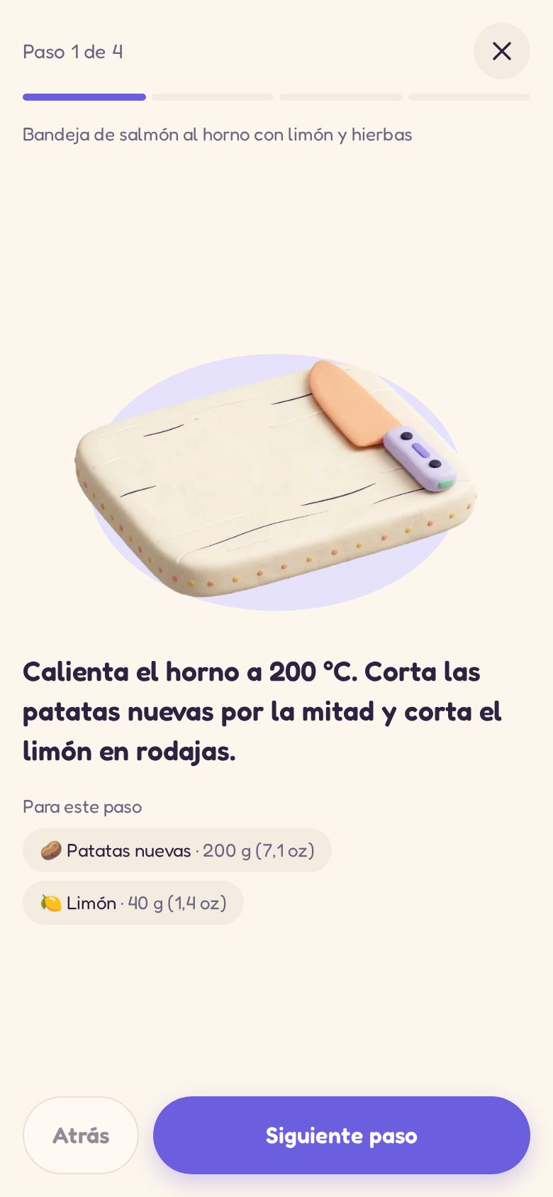 Cocina paso a paso, con una foto para cada paso