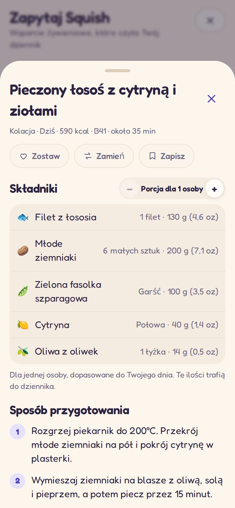 Przepis na zaplanowany posiłek: składniki i sposób przygotowania