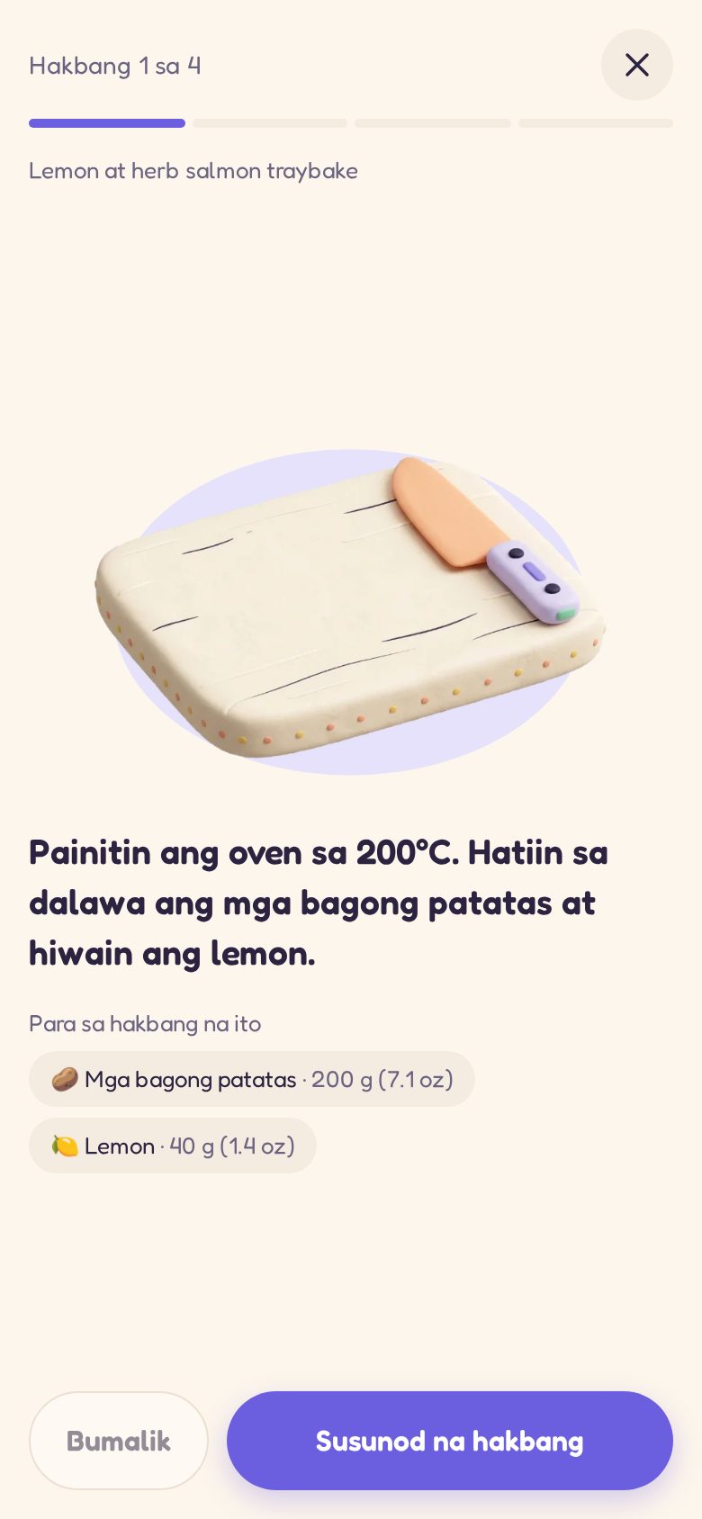 Pagluluto nang paisa-isang hakbang, may litrato sa bawat hakbang